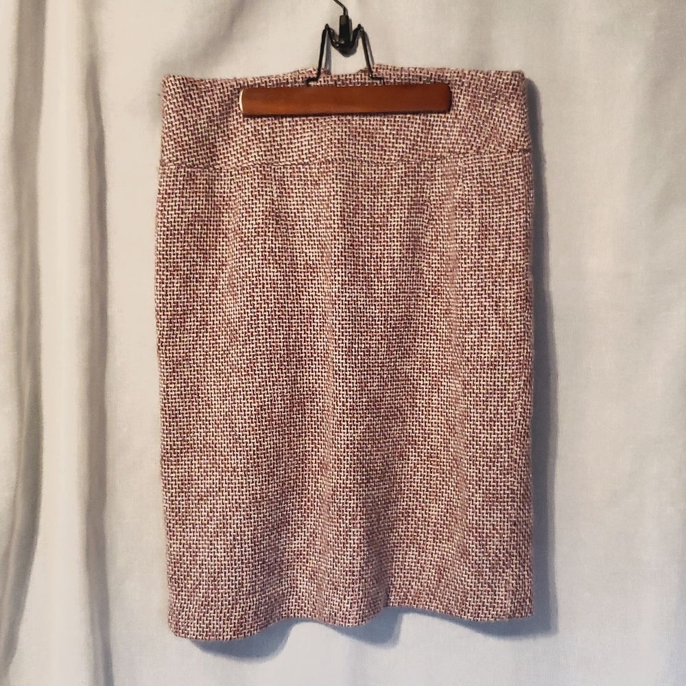 Pink Tweed Merona plaid skirt Barbie vibes size 4
